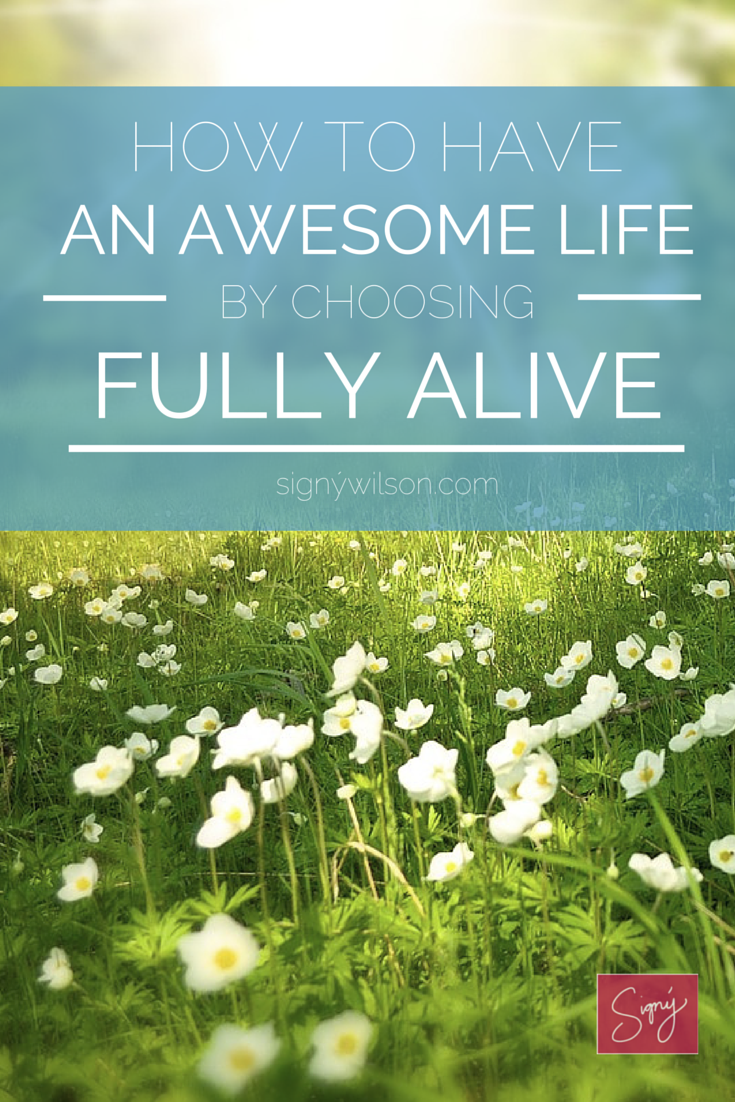choose, fully alive, awesome, life, fulfilled, satisfied, self-help