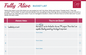 Fully Alive Bucket List Journal